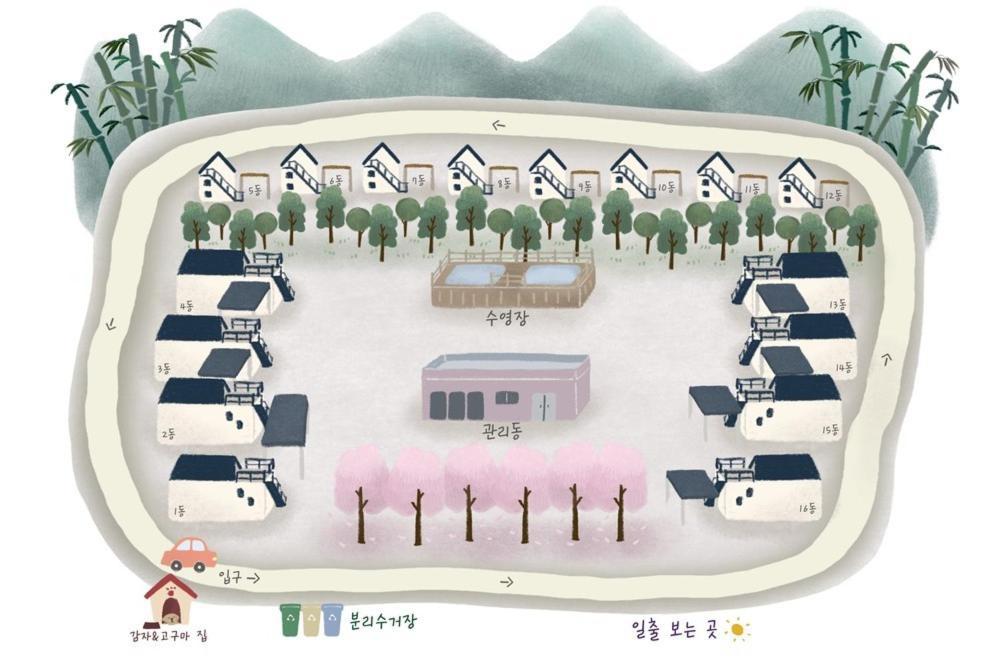 Namhae Siseon Glamping Pension Exterior photo